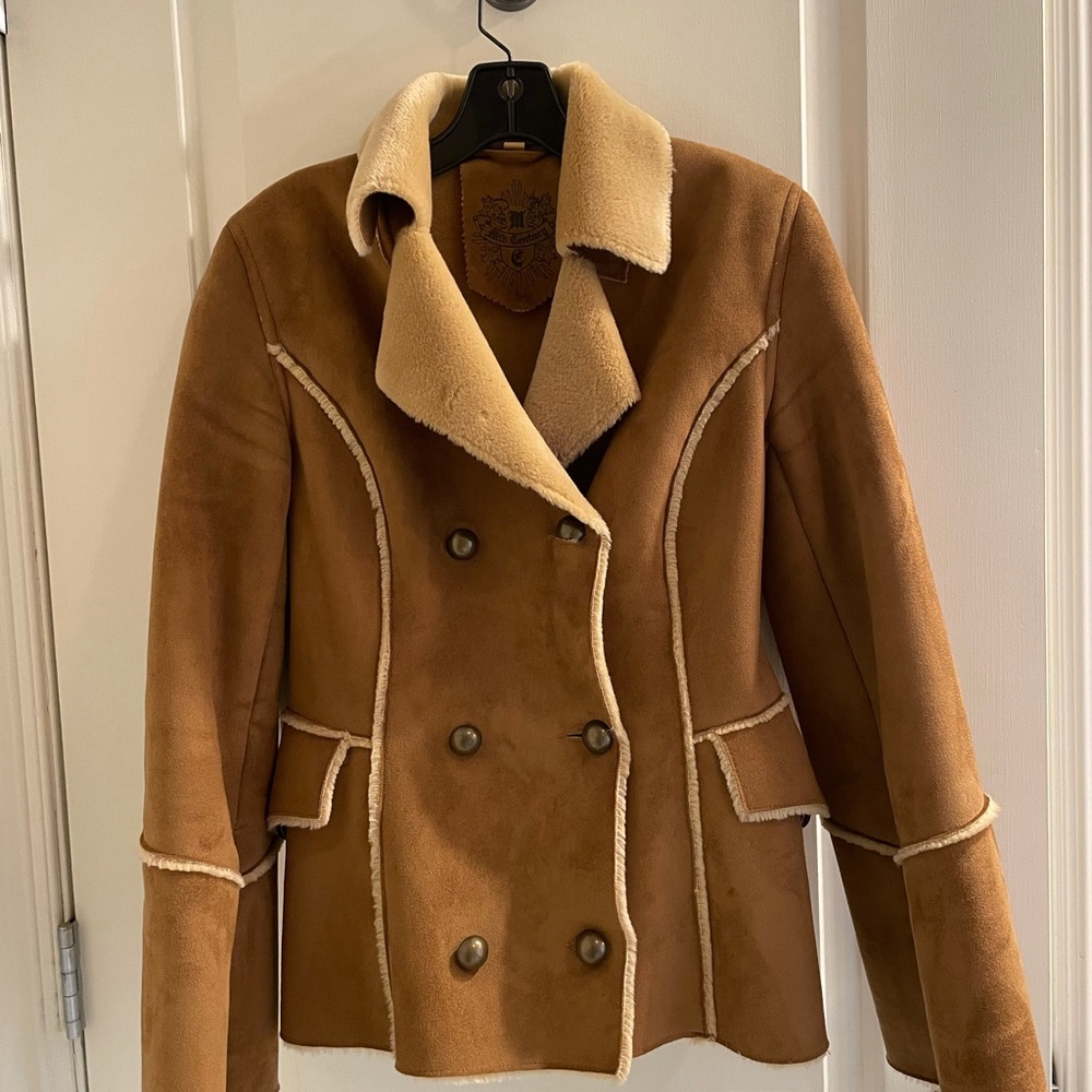 Beautiful faux suede shearling jacket